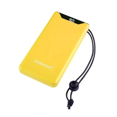 Immagine di Intenso F10000 Power bank 10000 mAh Ricarica rapida, Consegna di potenza LiPo USB A, C® Giallo Indicazione stato