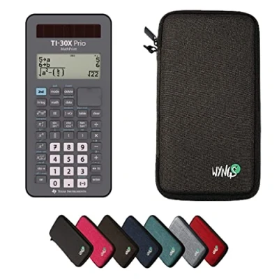Immagine di CALCUSO Pacchetto Base grigio scuro con Calcolatrice TI 30X Prio MathPrint