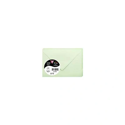 Immagine di Clairefontaine 5470C Pacco da 20 Buste gommate Formato 7,5x10cm 120g/m² Colore verde Inviti Eventi e Corrispondenza Gamma Pollen Carta Premium Liscia