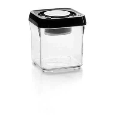 Immagine di IBILI ENVASE DE VACIO APILABLE CUADRADO 500ML, Argento/Nero/Trasparente