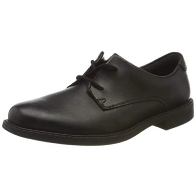 Immagine di Clarks Scala Loop Y, Scarpe stringate derby, Bambini e ragazzi, Black Leather, 38 EU