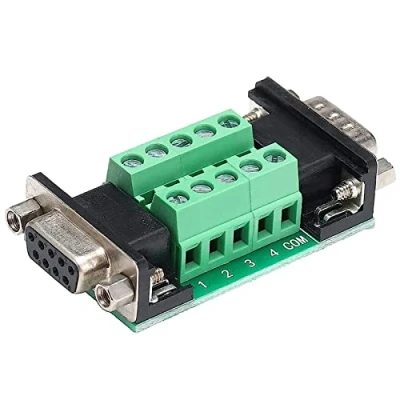 Immagine di PENGLIN DB9 maschio a femmina Breakout Board, RS232 D SUB seriale 9 poli morsetto di collegamento genere Changer