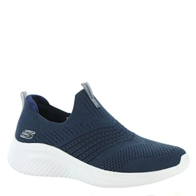 Immagine di Skechers Ultra Flex 3.0 Classy Charm, Scarpe da ginnastica Donna, Navy Knit Trim, 37.5 EU