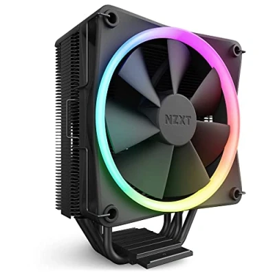 Immagine di NZXT T120 RGB Dissipatore ad aria per CPU RC TR120 B1 Tubi in rame conduttivo Cuscinetti fluidodinamici Compatibilità AMD e Intel Nero