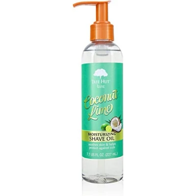 Immagine di TREE HUT, Olio da barba idratante di limone e cocco, previene irritazioni, con cereali d&#039;avena vitamina E, 227 ml