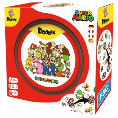 Immagine di Zygomatic, Dobble Super Mario, gioco di carte, 2 8 giocatori, dai 6+ anni, 15 minuti, tedesco, multilingue
