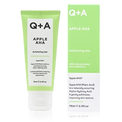 Immagine di Q+A mela AHA Peeling Gel, acido malico e lattico naturale in combinazione con estratto di frutta glicolico per una pelle più liscia radiosa (75 ml)