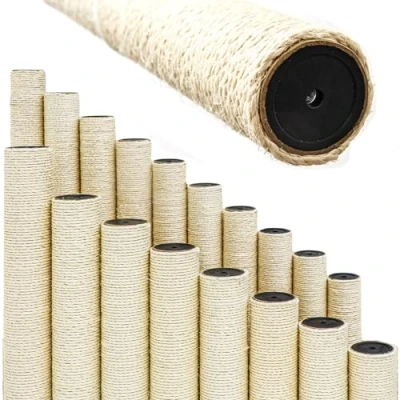 Immagine di eyepower Ø 7,1 cm: 30 cm Ricambio Tiragraffi per Gatti M10 Colonna in Sisal Palo Graffiatoio Accessori Gatto Tiragraffo Grattino Albero Cambio Colonne Tronchetti Corda