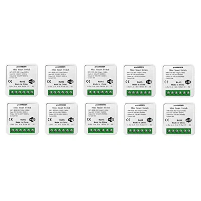 Immagine di proAMEDEN Interruttore intelligente WiFi 16A, MINI Smart Switch Wifi, Modulo interruttore, App Tuya/SmartLife, Compatibile con Alexa, Google Home (10)