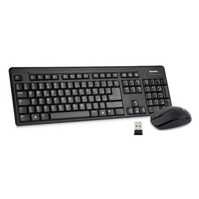Immagine di Hamlet wireless Desktop kit mouse, tastiera italiana 2.4 GHz con nano ricevitore