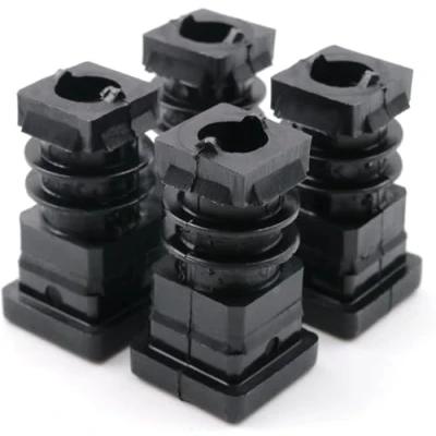 Immagine di Design61 4 tappi filettati per tubi quadrati, 20 x mm, 1,5 2 con filettatura interna M10