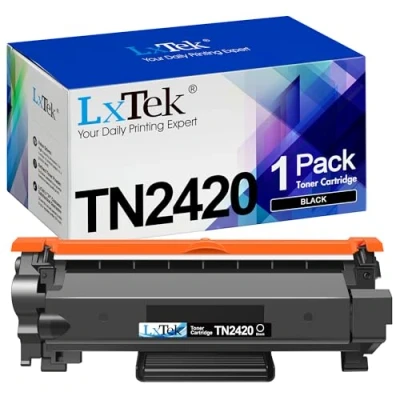 Immagine di LxTek Compatibili Cartuccia di Toner Sostituzione per Brother TN2420 TN2410 DCP L2530DW MFC L2710DW L2710DN L2730DW L2750DW HL L2310D L2350DW L2370DN L2375DW (Nero, 1 Pack)