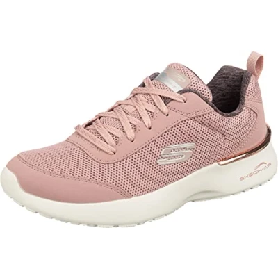 Immagine di Skechers Skech air Dynamight Fast Brake, Scarpe da ginnastica basse Donna, Viola Mauve Mesh Off White Trim, 37.5 EU