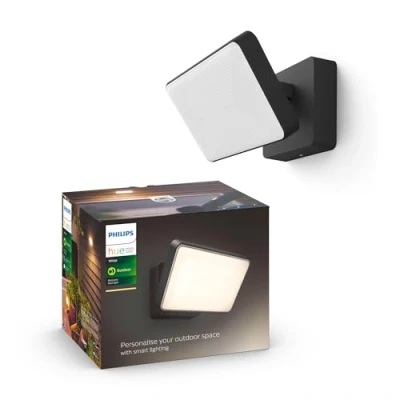 Immagine di Philips Lighting Hue Faretto LED per esterni 871951438276300 White Welcome Flutlicht schwarz 2300lm a montaggio fisso 20.5 W Bianco caldo
