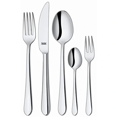 Immagine di Silit Set di Posate 30 Pezzi per 6 Persone Midi Crominox Acciaio Inox Lucidato