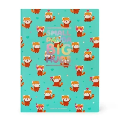 Immagine di Legami Quaderno a Righe Large Formato Pagina B5, Grande con Rigatura, Carta FSC Certificata, 18,5 x 24,8 cm, Tema Red Panda