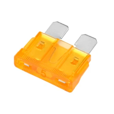 Immagine di Heschen Fusibile a lama standard ATC 5 per auto, camion, 5A, arancione, confezione da 50