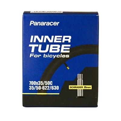 Immagine di Panaracer Camera d&#039; Aria per Bicicletta, valvola Schrader, Dimensioni Diverse, 35 48 60 mm valvole, Singolo o Confezione da Due, Unisex, 1 Pack