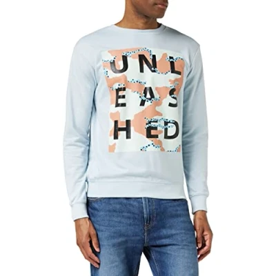 Immagine di Soul Star Block Maglia di Tuta, Blu (Sky Cfdaee), M Uomo