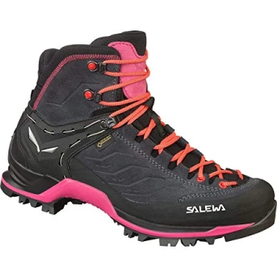 Immagine di SALEWA Ws Mountain Trainer Mid Gore tex, Scarponi da trekking e escursionismo Donna, Asphalt/Sangria, 40.5 EU