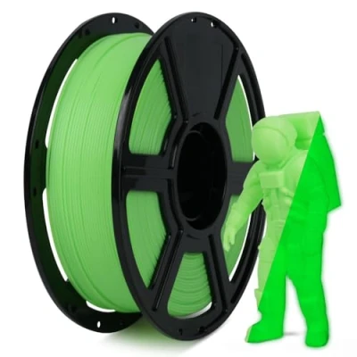 Immagine di FLASHFORGE Bagliore al Buio Filamento Rapido PLA 1,75mm, per Stampante 3D ad Alto Flusso e Velocità Verde Luminoso Max 500mm/s Stampa, Alta Luminosità ed Effetto di Lunga Durata