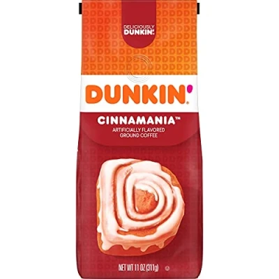 Immagine di Dunkin Donuts Bakery Series Cinnamon roll aromatizzato caffè macinato 311 g bag American Import