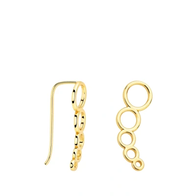 Immagine di SOFIA MILANI Orecchini da Donna in Argento 925 Placcati Oro Orrecchino Scalatore a Cerchio E2576