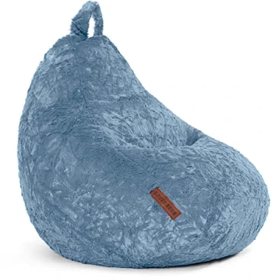 Immagine di Green Bean© Peluche Beanbag 60x45x45cm Cuscino per interni 120L riempimento accogliente e lavabile da pavimento pouf sedia sgabello