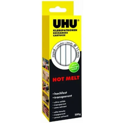 Immagine di UHU 47865 Stick colla a caldo 11 mm 200 Trasparente g pz.