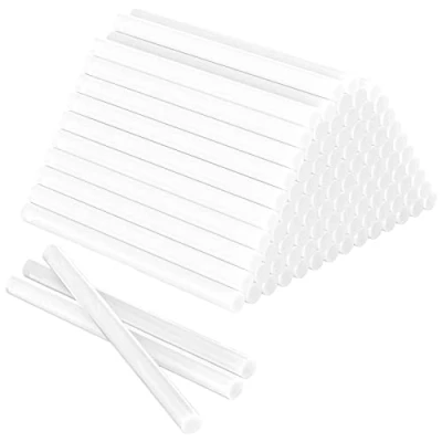 Immagine di Relota 100 pezzi Colla a Caldo 7 x mm, Stick Trasparente per Pistola Caldo, Kit Bastoncini di Asciugatura Rapida Fai da Te, Riparazione e Fissaggio