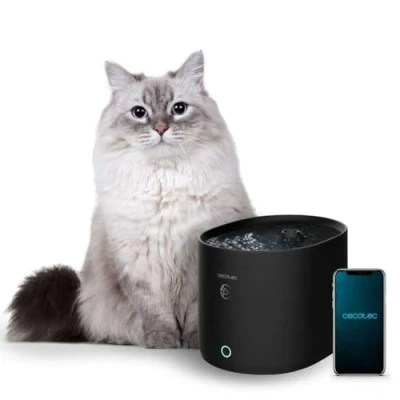 Immagine di Cecotec Bebedero Pumba 2500 Refresh Smart, Capacità di 2,5L, Filtro ad Alto Rendimento, Controllo da APP, Sistema Circolazione, Promemoria per la Pulizia e Cambio del