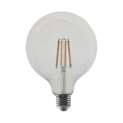 Immagine di V TAC 217454 VT 2143 Lampadina a filamento LED G125, attacco E27, copertura trasparente, 4000K, 12.5W