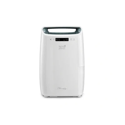 Immagine di De&#039;Longhi AriaDry DEXD216RF, deumidificatore multiuso elimina l&#039;umidità a casa con filtrazione 3 azioni, funzione di asciugatura, umidificazione 16L/giorno, R290, serbatoio acqua rimovibile, bianco