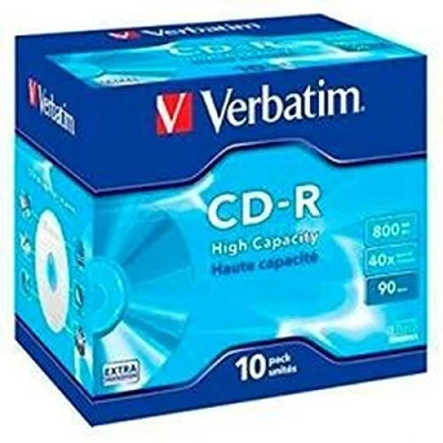 Immagine di Verbatim CD R 90 800MB Confezione da 10 pezzi