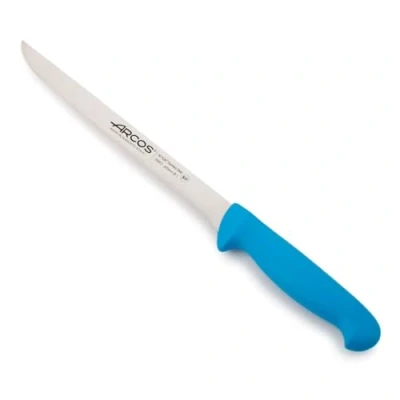 Immagine di Arcos Serie 2900 Coltello di Filetto Bistecca Lama Acciaio Inossidabile Nitrum 200 mm Manico Polipropilene Colore Blu