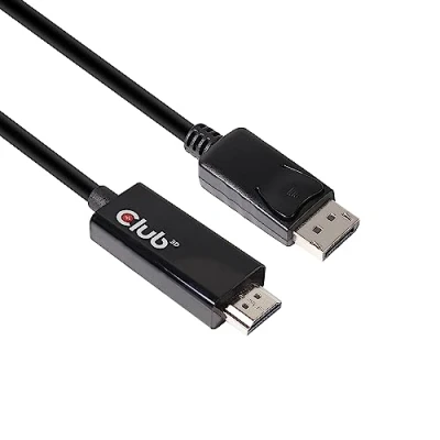 Immagine di club3D Displayport / HDMI Cavo adattatore Spina DisplayPort, A 2.00 m Argento CAC 1082