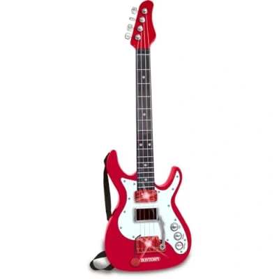 Immagine di Bontempi ElectroGroove Basso Rock Elettronico per Vibrazioni Potenti e Ritmi Innovativi, Colore Rosso, ‎2.54 x 2.54 cm, 241300