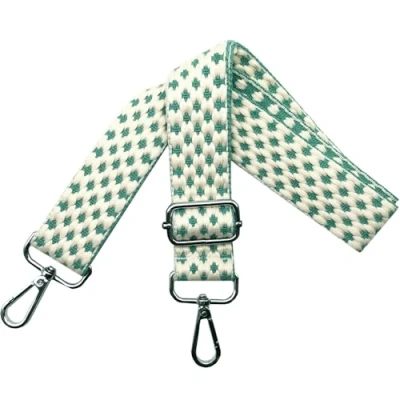 Immagine di Colorata Tracolla per Borsa Donna Regolabile, Cinghia Tracolle Ricambio Larga 3.8cm con Moschettoni Argento Crossbody Borsetta Accessori, Verde, O5