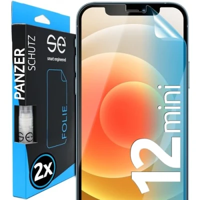 Immagine di smart engineered 3D Pellicola Protettiva per Schermo Apple iPhone 12 Mini [2 Pezzi Transparente, Case Friendly, qualità dell&#039;immagine Full HD,Pellicola TPU
