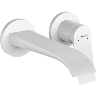Immagine di hansgrohe Vivenis Miscelatore monocomando lavabo ad incasso a parete con bocca di erogazione 19,5 cm, nero opaco, 75050670