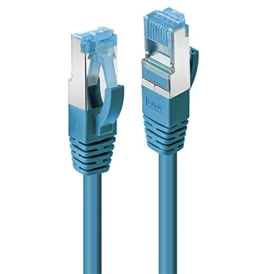 Immagine di Lindy Cavo Patch Cat.6A S/FTP PIMF privo di Alogeni Blu, 0,5m