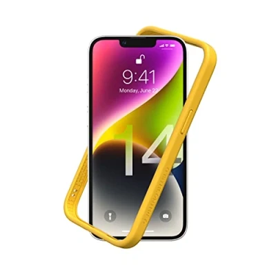 Immagine di RhinoShield Bumper Case Compatible with [iPhone 14] CrashGuard NX Shock Absorbent Slim Design Protective Cover 3.5M / 11ft Drop Protection Yellow