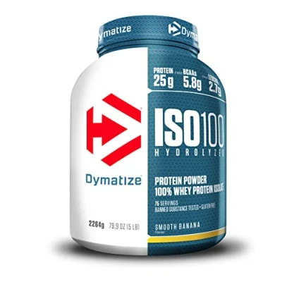 Immagine di Dymatize ISO 100 Hydrolyzed Smooth Banana 2264g Proteine del siero di latte idrolizzate e isolate in polvere