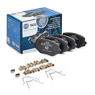 Immagine di HELLA 8DB 355 016 861 Kit pastiglie freno con segnalatore acustico usura accessori MAZDA: MX 5 2, I