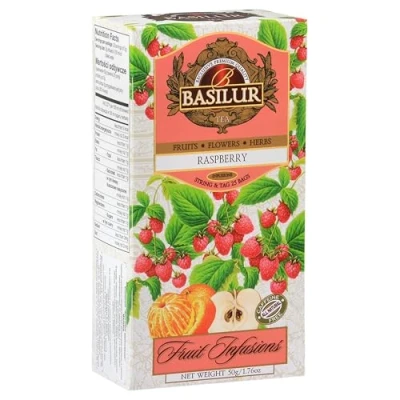 Immagine di BASILUR Fruit Infusions Tè decaffeinato alla frutta con aroma di lampone e limone 25x2g (x1)