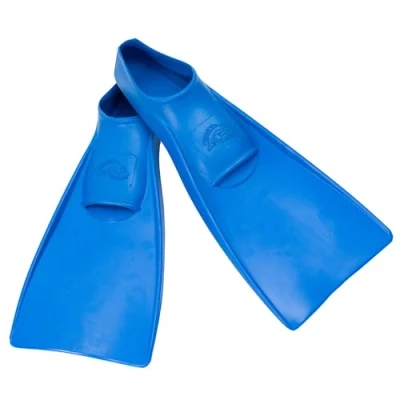 Immagine di Flipper SwimSafe 1121 pinne da nuoto per bambini e ragazzi, di colore blu, misura 26 28, in gomma naturale, come ausilio al