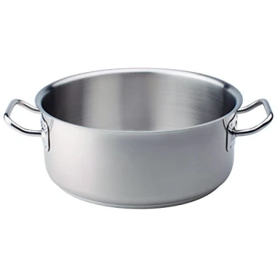 Immagine di Pentole Agnelli COIX3106E32 Casseruola Bassa con Maniglie, Acciaio, Argento, 32 cm