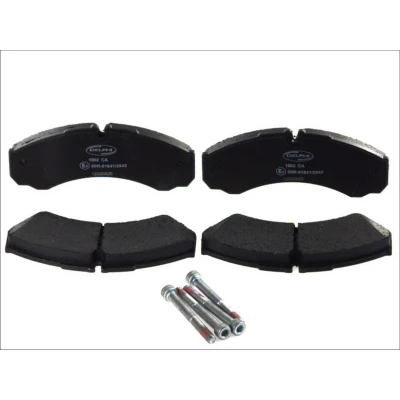 Immagine di DELPHI LP1802 Kit pastiglie freno Predisposto per contatto segnalazione usura con lamierino anticigolío senza accessori IVECO: DAILY 3