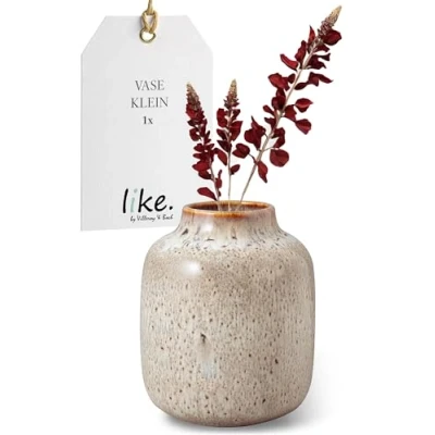 Immagine di like.by Villeroy &amp; Boch Lave Home, Vaso Nek piccolo, 1230 ml, grès, beige