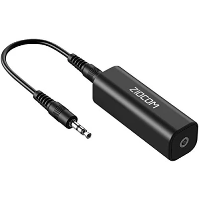 Immagine di ZIOCOM Ground Loop Noise Isolator, Isolatore Rumore ad Anello di Messa a Terra per Impianto Audio/Auto/Impianto Stereo Domestico con 3.5mm Cavo Audio